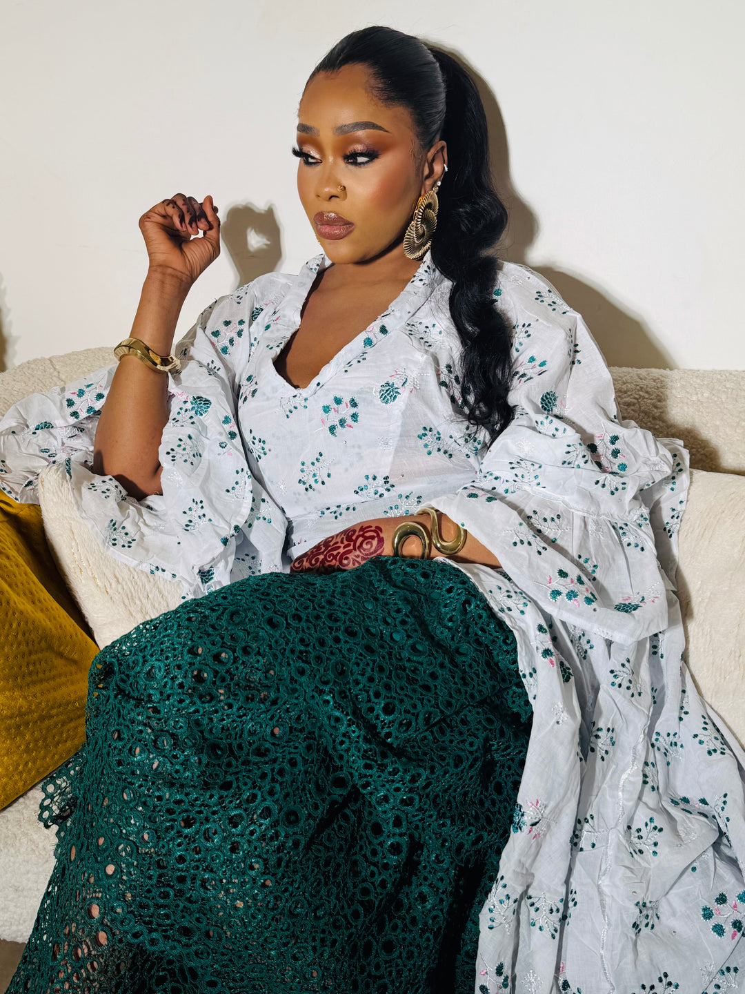 Brodé coton & dentelle